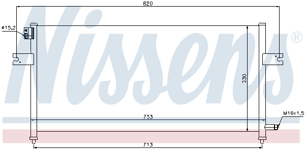 Condenseur, climatisation NISSENS 94759