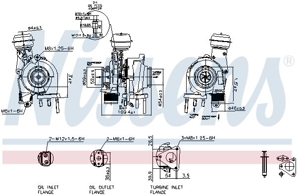 Turbocompresseur, suralimentation NISSENS 93201