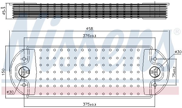 Radiateur d'huile NISSENS 90765