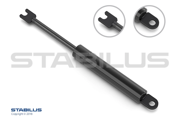 Gas Spring, backrest adjustment