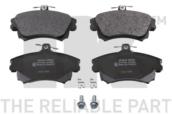 Kit de plaquettes de frein, frein à disque NK 224822