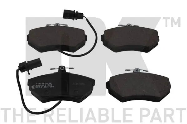 Kit de plaquettes de frein, frein à disque NK 224756