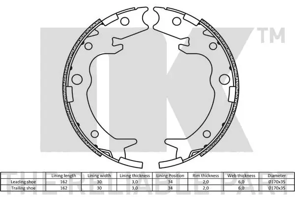 Brake Shoe Set 2