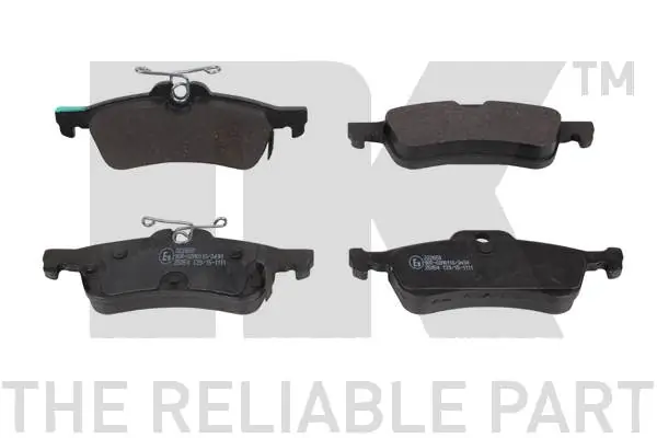 Kit de plaquettes de frein, frein à disque NK 222650