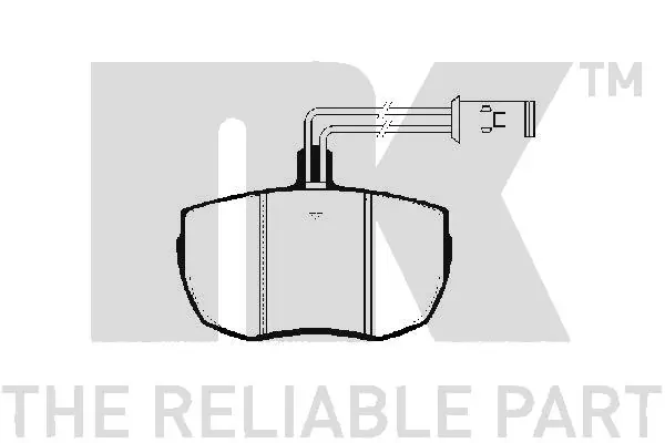 Kit de plaquettes de frein, frein à disque NK 224004