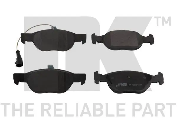 Kit de plaquettes de frein, frein à disque NK 222339