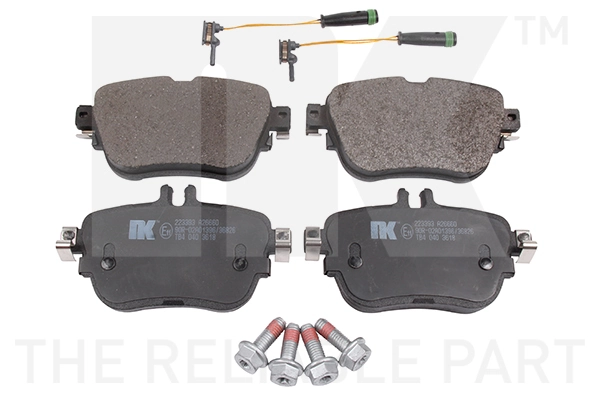 Kit de plaquettes de frein, frein à disque NK 223393