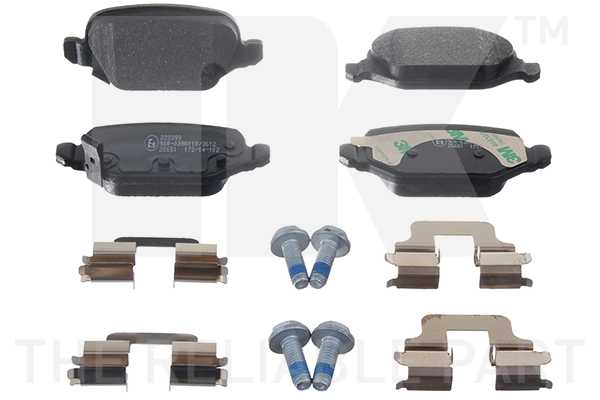 Kit de plaquettes de frein, frein à disque NK 222399