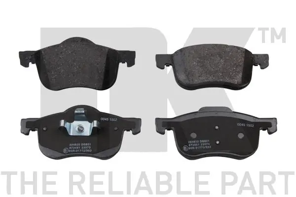 Kit de plaquettes de frein, frein à disque NK 224820