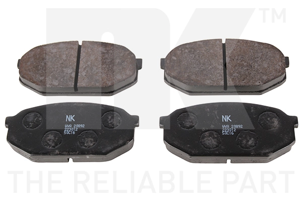 Kit de plaquettes de frein, frein à disque NK 223012