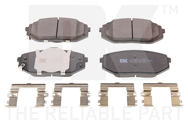 Kit de plaquettes de frein, frein à disque NK 223474