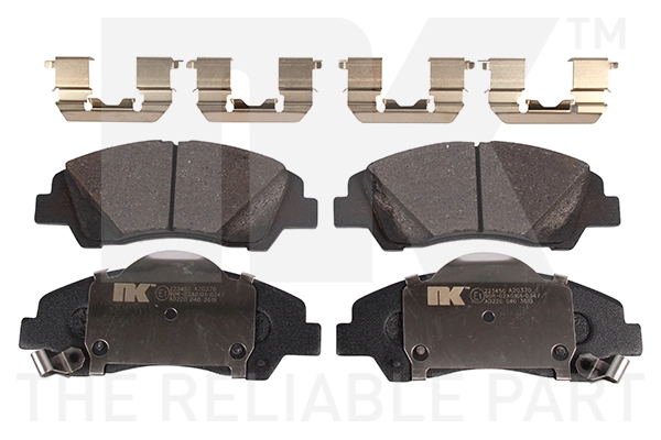 Kit de plaquettes de frein, frein à disque NK 223450