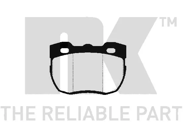 Kit de plaquettes de frein, frein à disque NK 224006