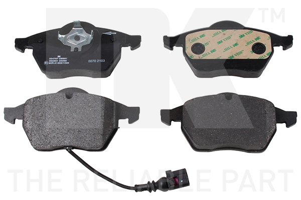 Kit de plaquettes de frein, frein à disque NK 224757