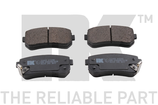 Kit de plaquettes de frein, frein à disque NK 223455