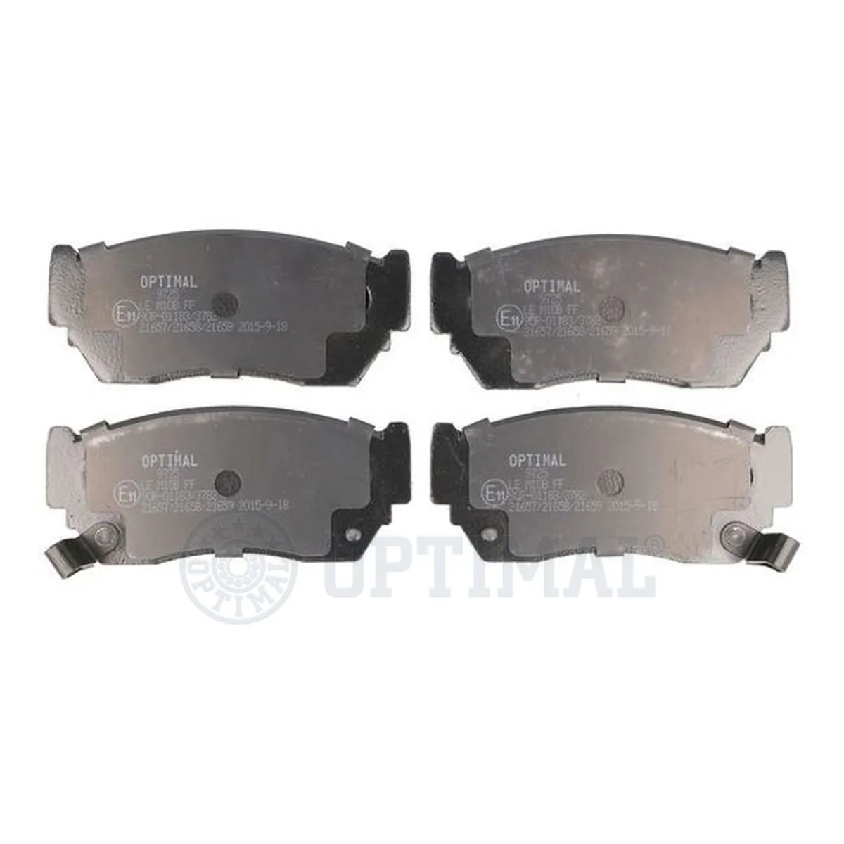 Kit de plaquettes de frein, frein à disque OPTIMAL 9725