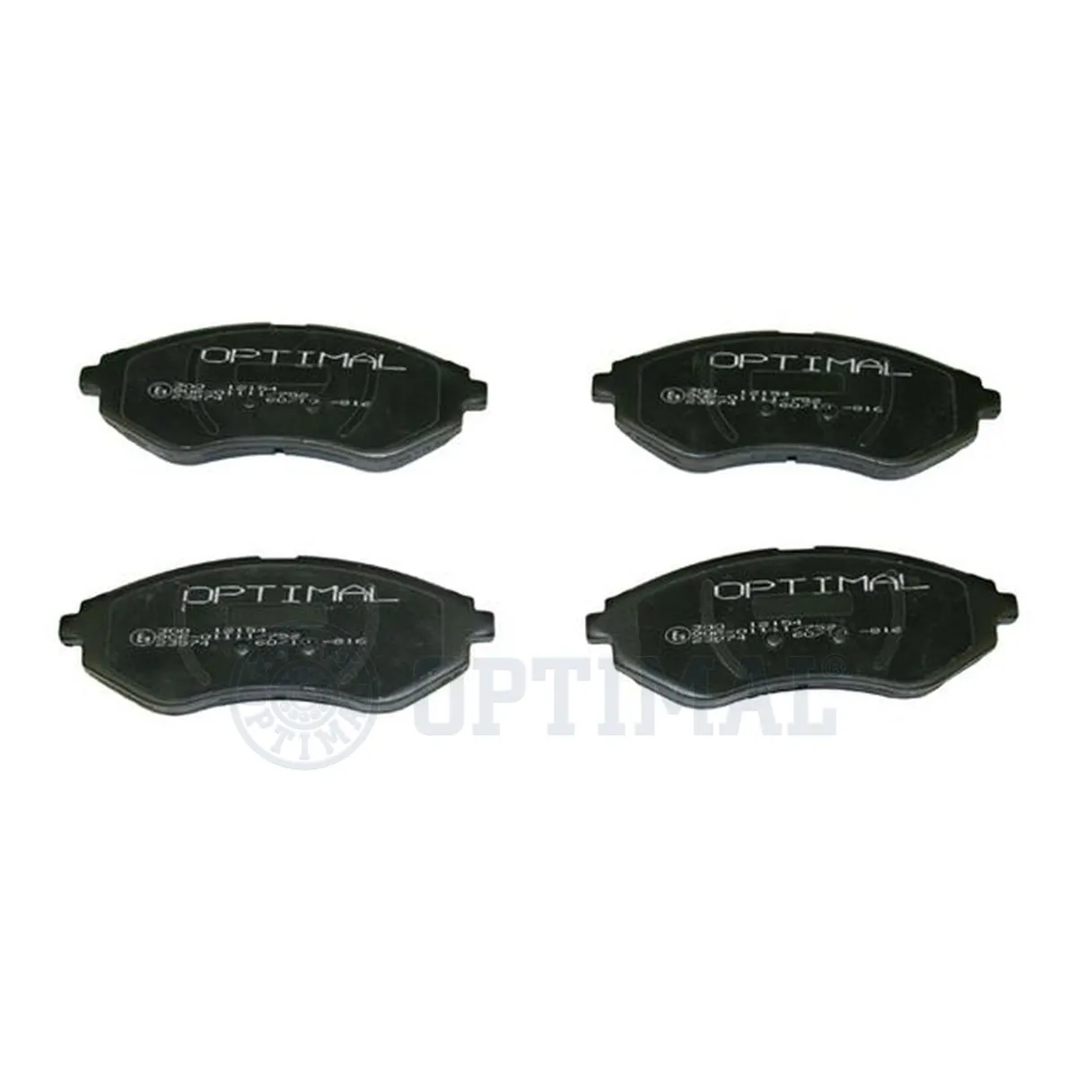 Kit de plaquettes de frein, frein à disque OPTIMAL 12154