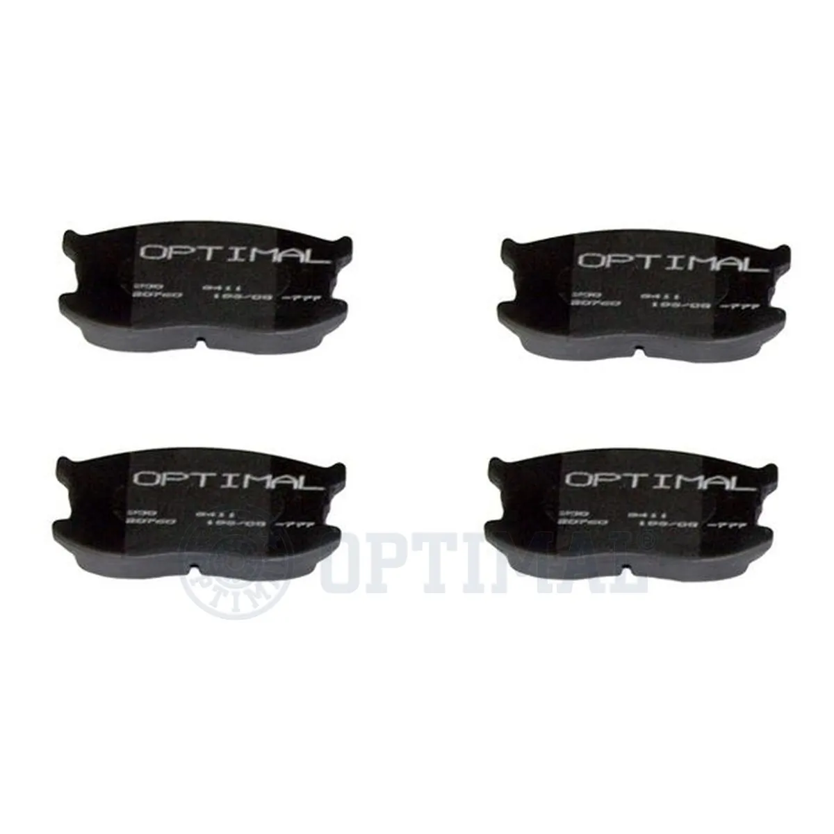 Kit de plaquettes de frein, frein à disque OPTIMAL 9411