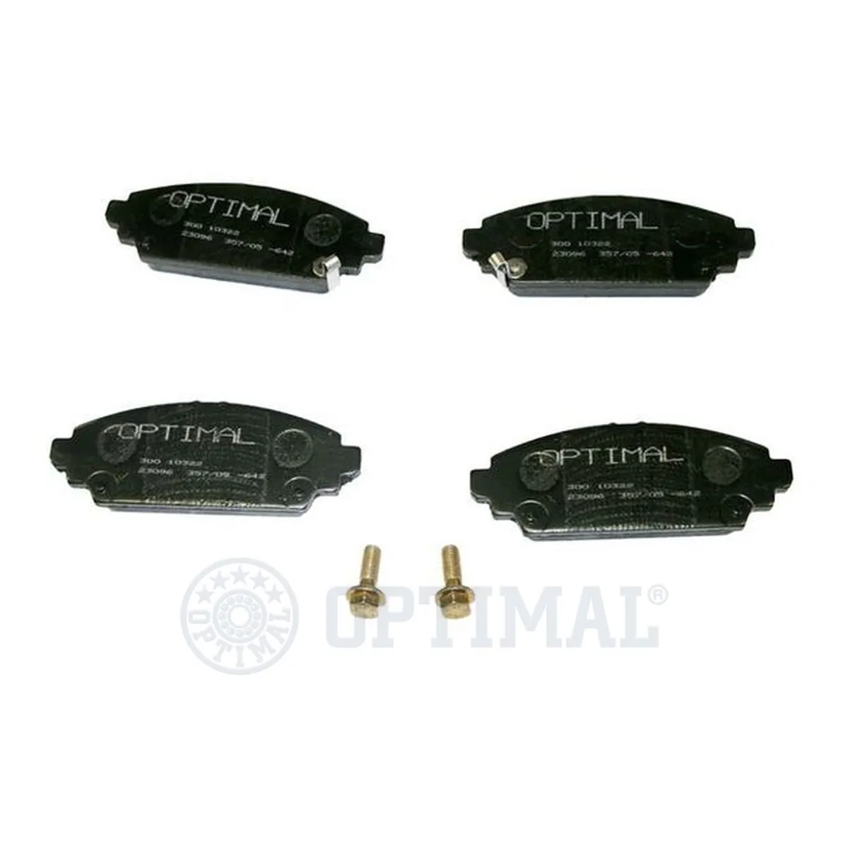 Kit de plaquettes de frein, frein à disque OPTIMAL 10322
