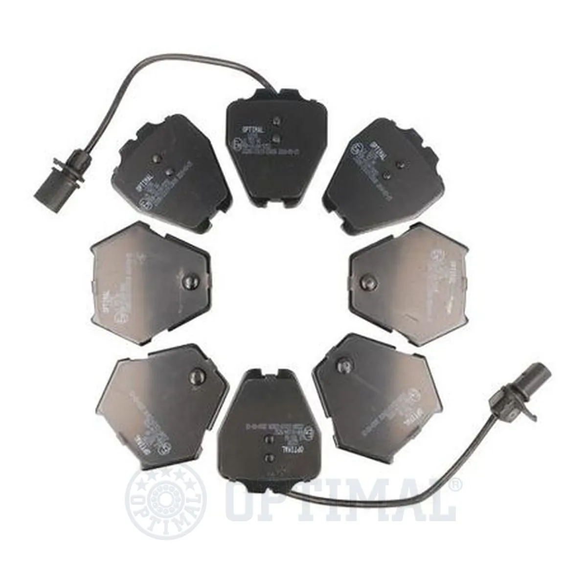 Kit de plaquettes de frein, frein à disque OPTIMAL 12158