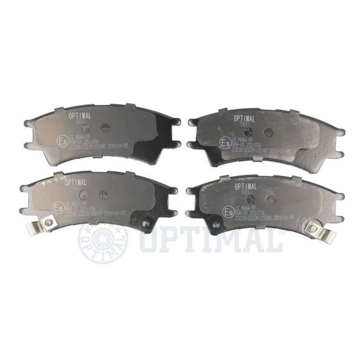 Kit de plaquettes de frein, frein à disque OPTIMAL 10261