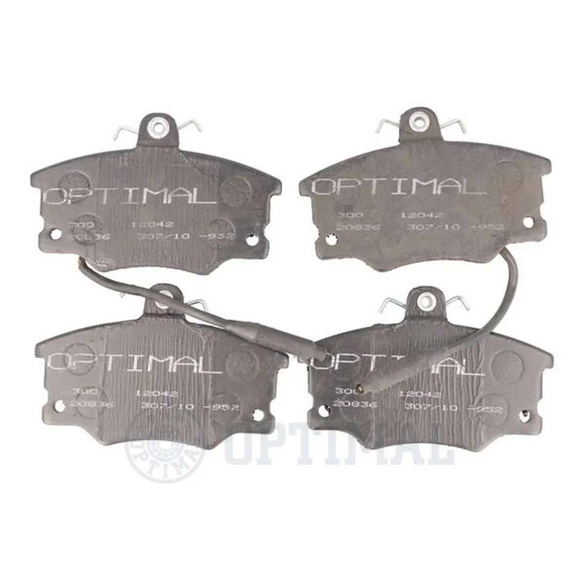 Kit de plaquettes de frein, frein à disque OPTIMAL 12042