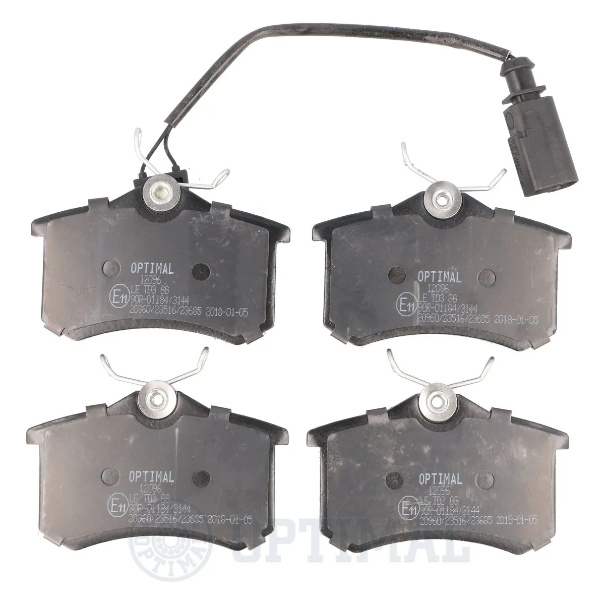 Комплект гальмівних колодок OPTIMAL (BP-12096)