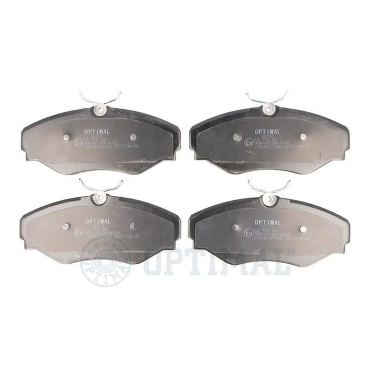 Kit de plaquettes de frein, frein à disque OPTIMAL 12112