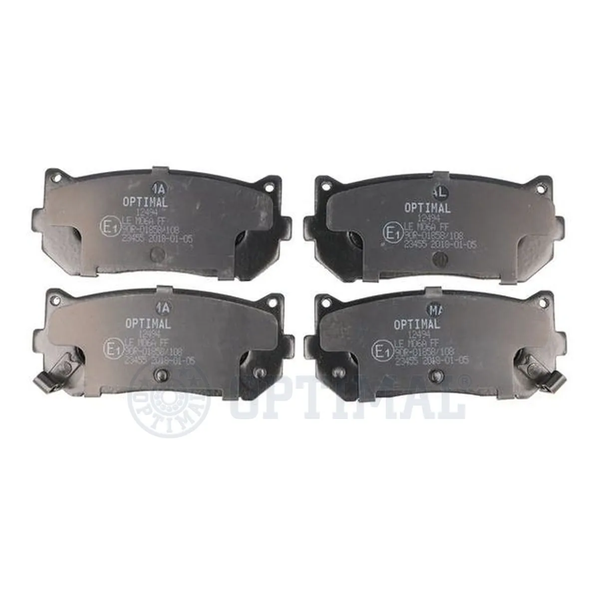Kit de plaquettes de frein, frein à disque OPTIMAL 12494