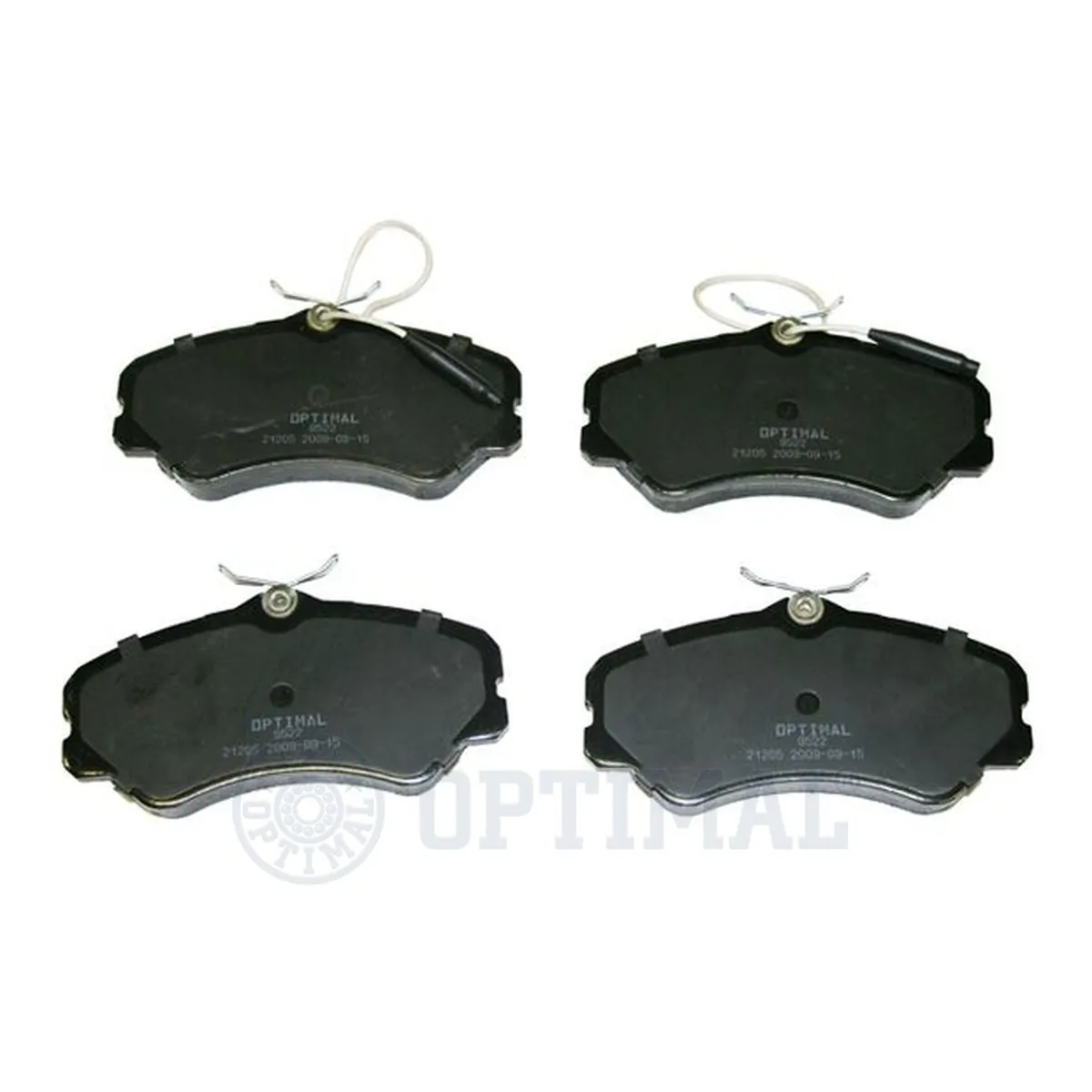 Kit de plaquettes de frein, frein à disque OPTIMAL 9522