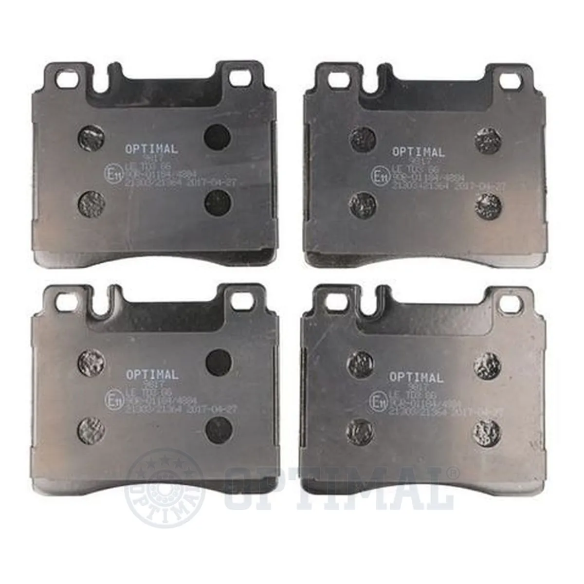 Kit de plaquettes de frein, frein à disque OPTIMAL 9817