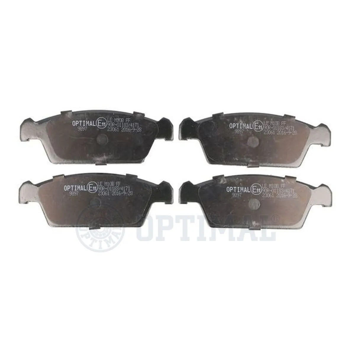 Kit de plaquettes de frein, frein à disque OPTIMAL 9897