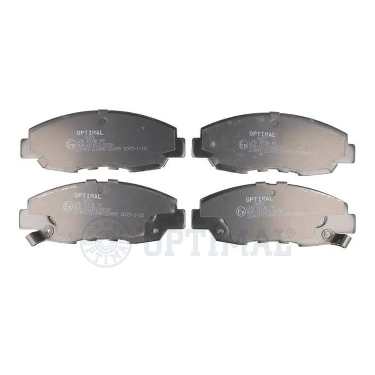 Kit de plaquettes de frein, frein à disque OPTIMAL 9653