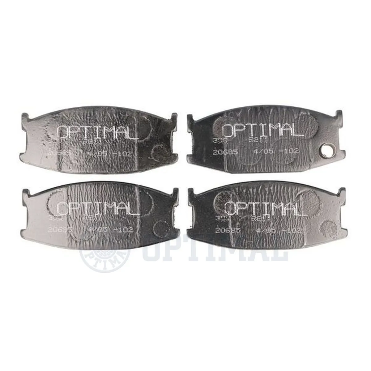 Kit de plaquettes de frein, frein à disque OPTIMAL 9211