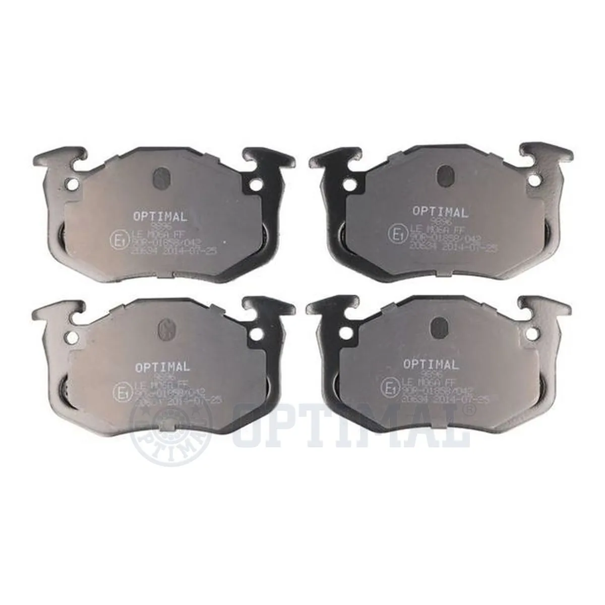 Kit de plaquettes de frein, frein à disque OPTIMAL 9896