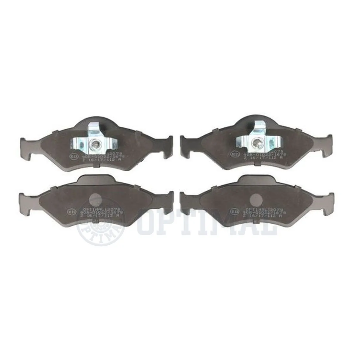 Kit de plaquettes de frein, frein à disque OPTIMAL 12078