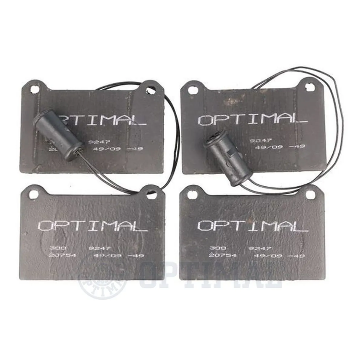 Kit de plaquettes de frein, frein à disque OPTIMAL 9247