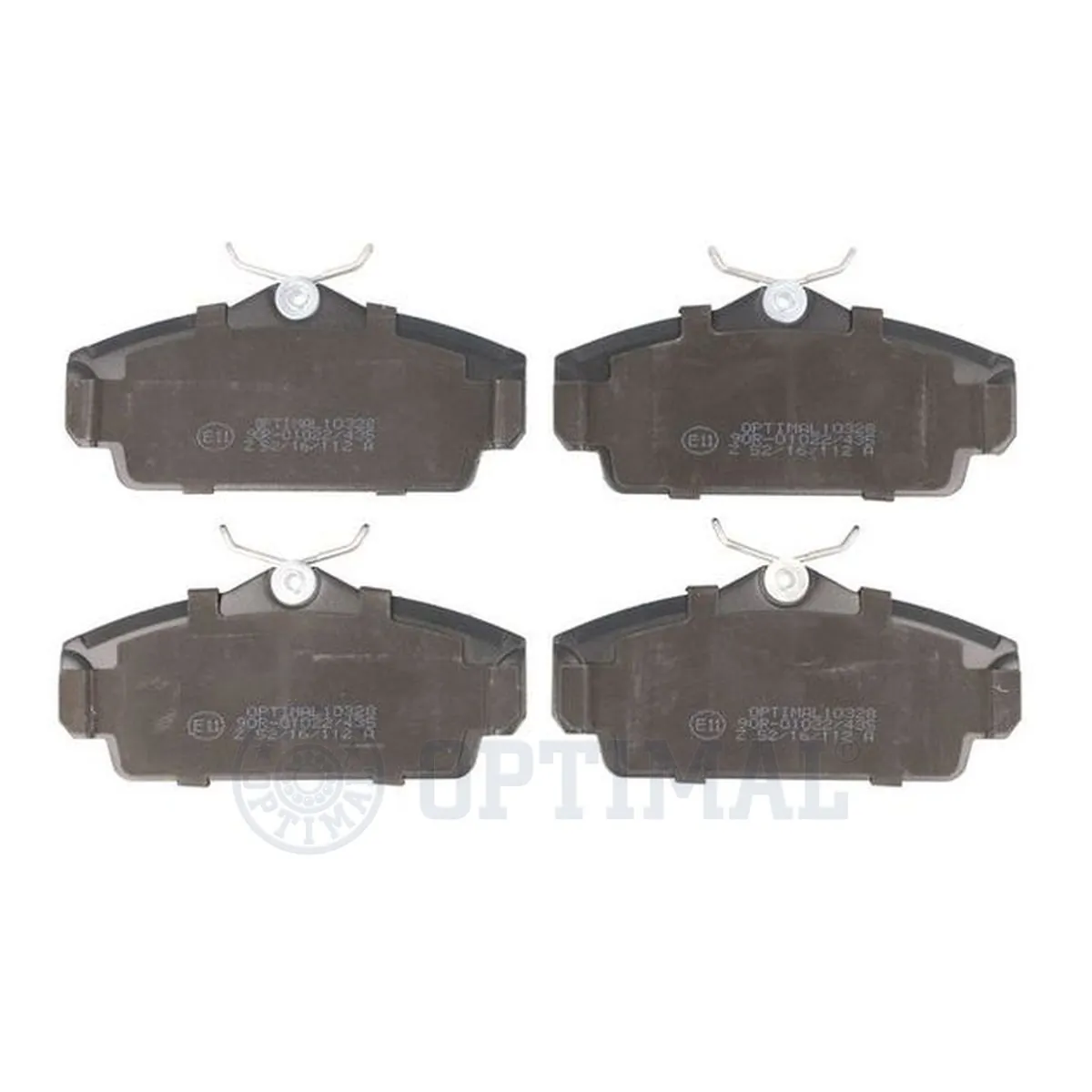 Kit de plaquettes de frein, frein à disque OPTIMAL 10328