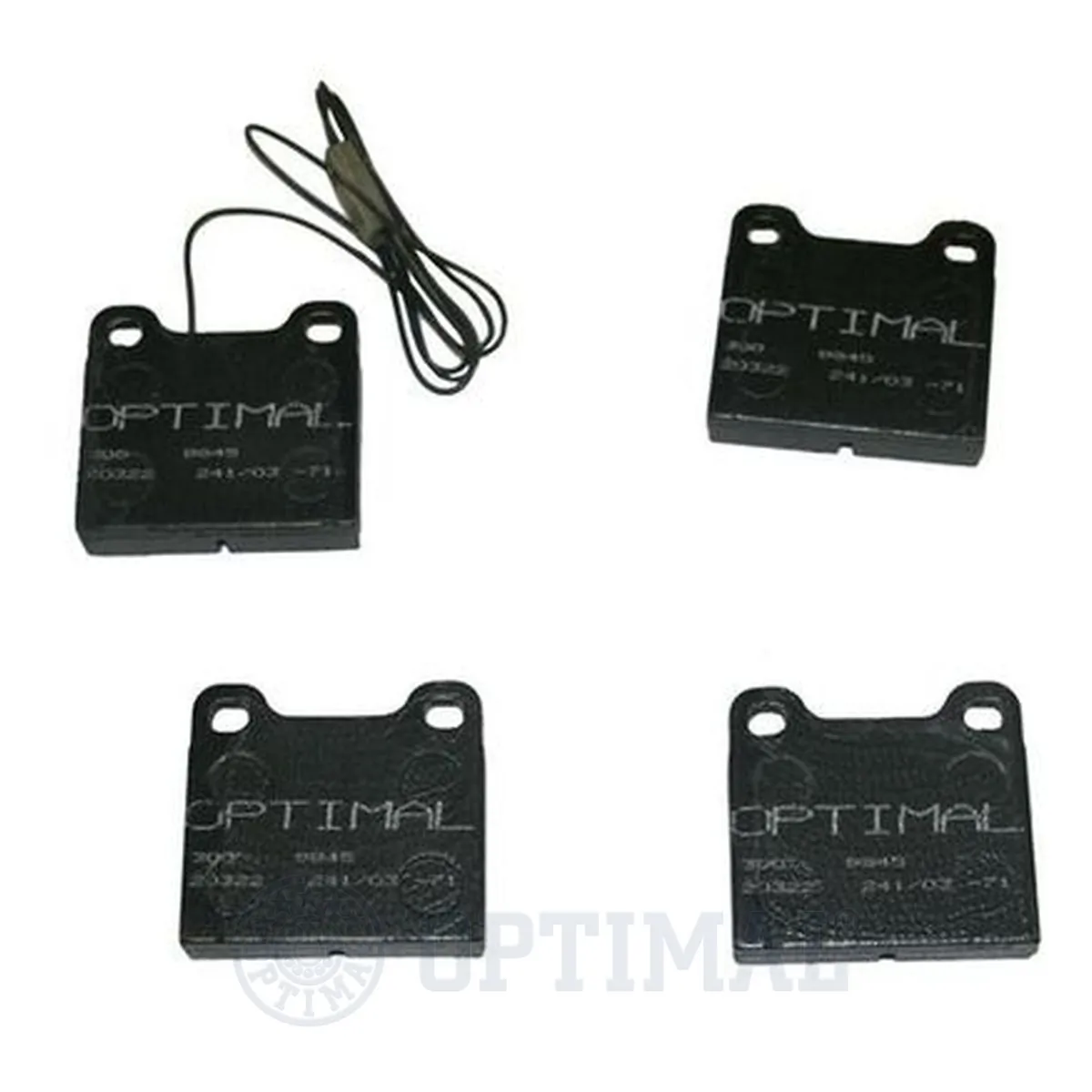 Kit de plaquettes de frein, frein à disque OPTIMAL 9845