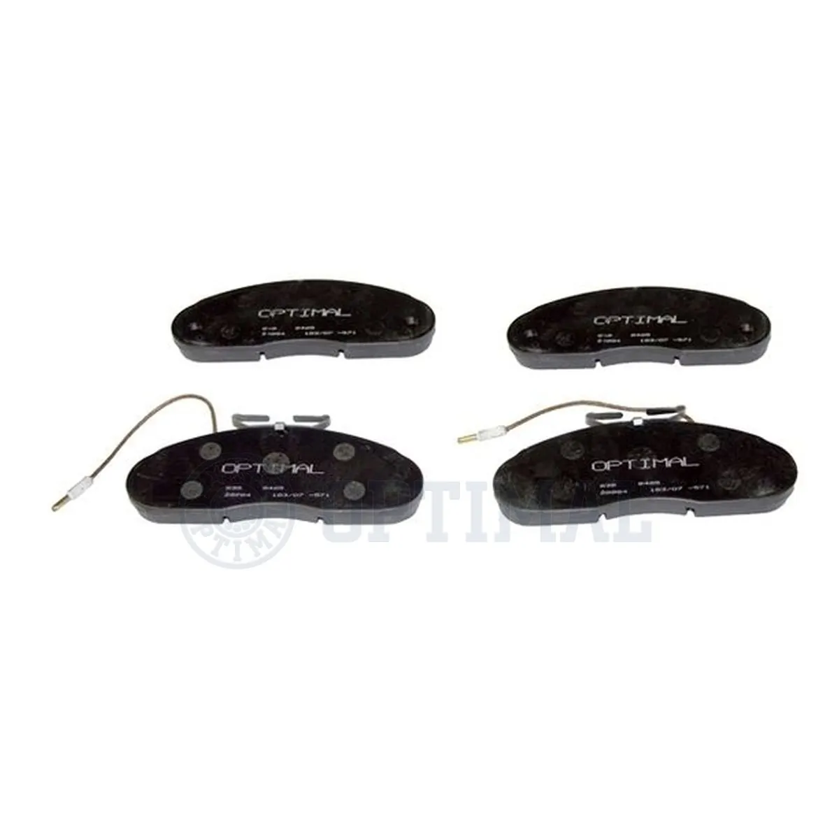 Kit de plaquettes de frein, frein à disque OPTIMAL 9465