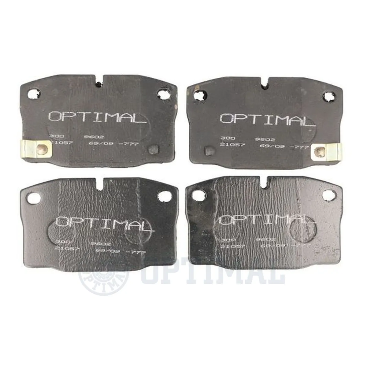 Kit de plaquettes de frein, frein à disque OPTIMAL 9602