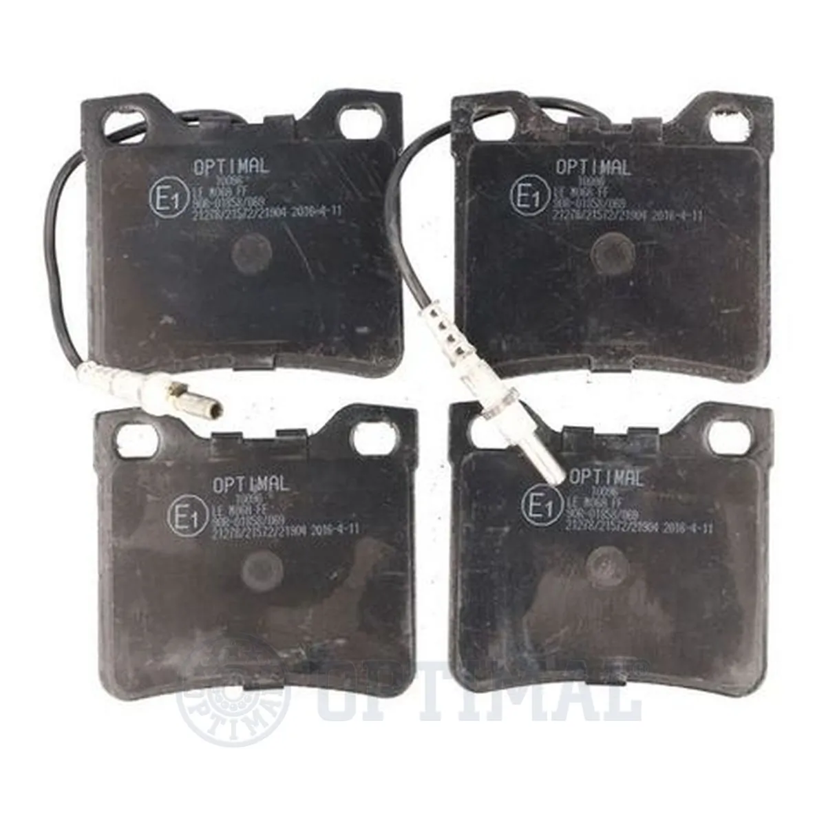 Kit de plaquettes de frein, frein à disque OPTIMAL 10096