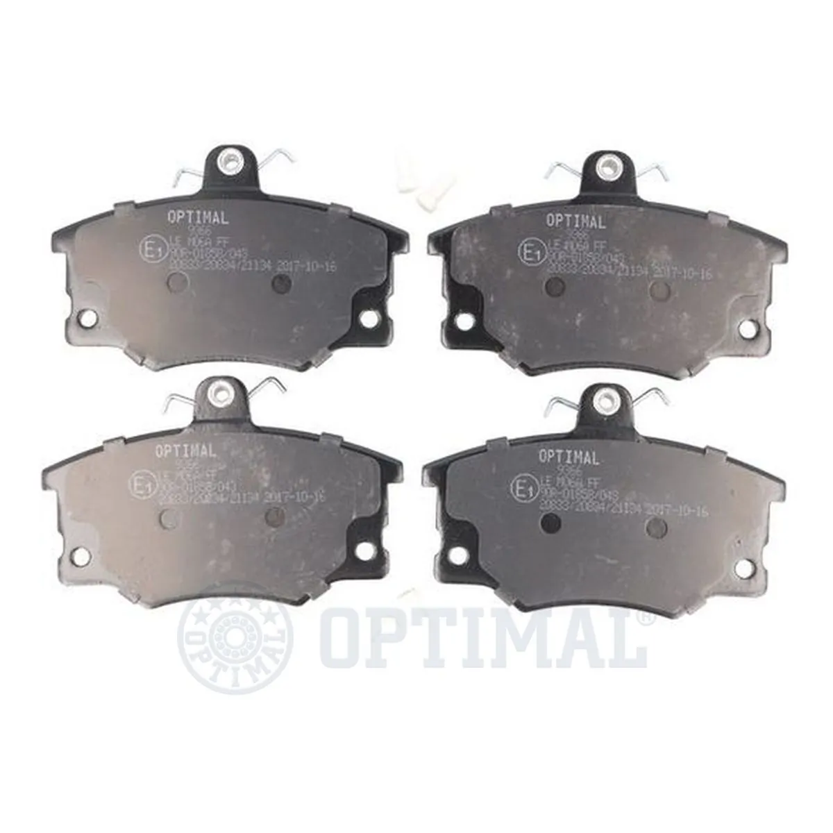 Kit de plaquettes de frein, frein à disque OPTIMAL 9366