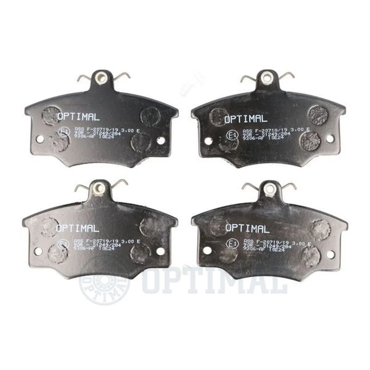 Kit de plaquettes de frein, frein à disque OPTIMAL 9306