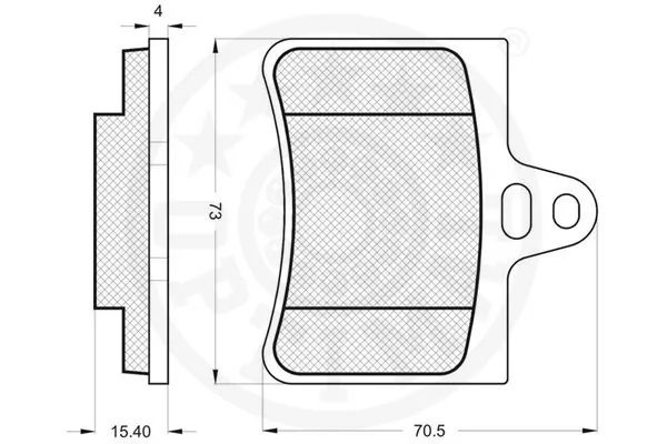 Kit de plaquettes de frein, frein à disque OPTIMAL 83000