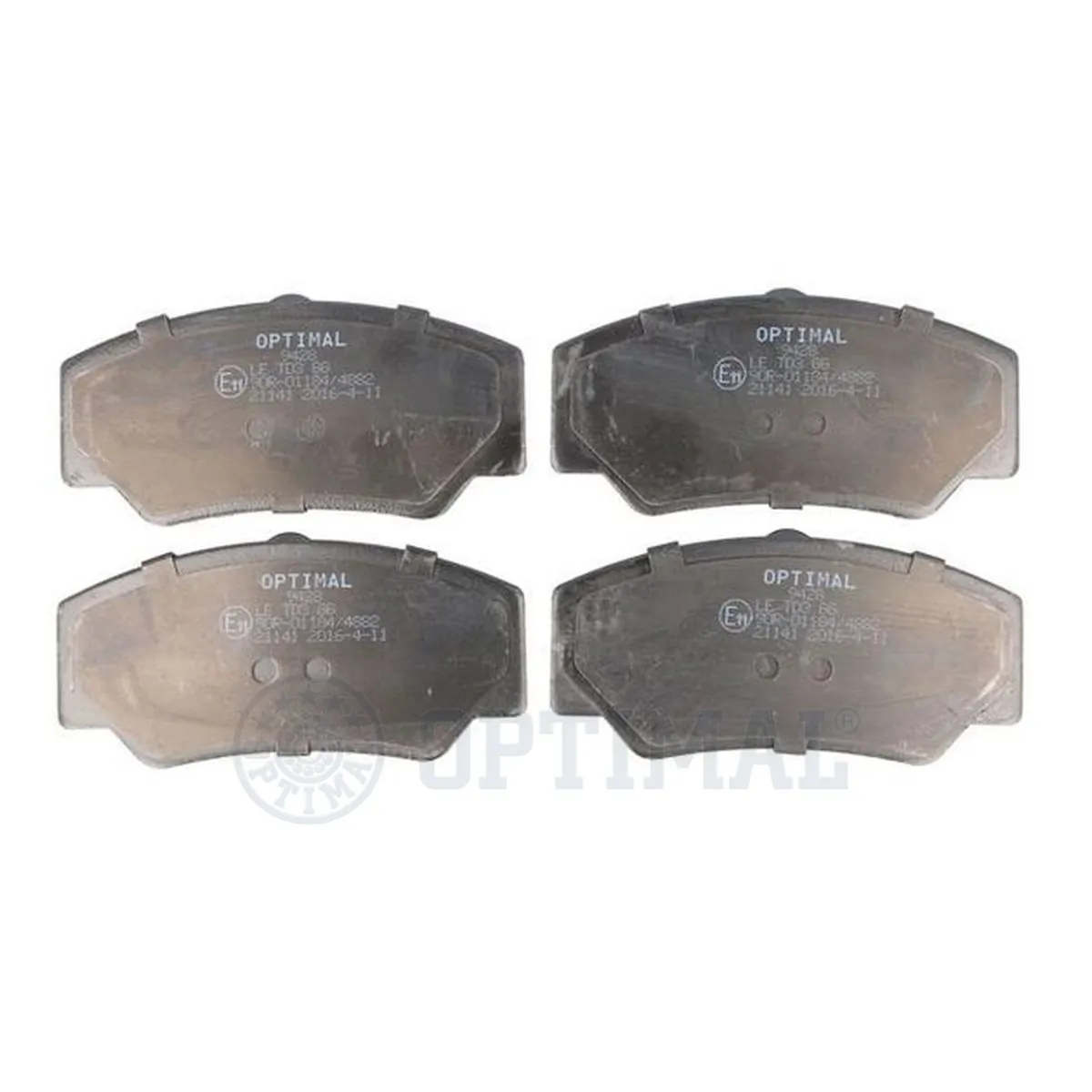 Kit de plaquettes de frein, frein à disque OPTIMAL 9428