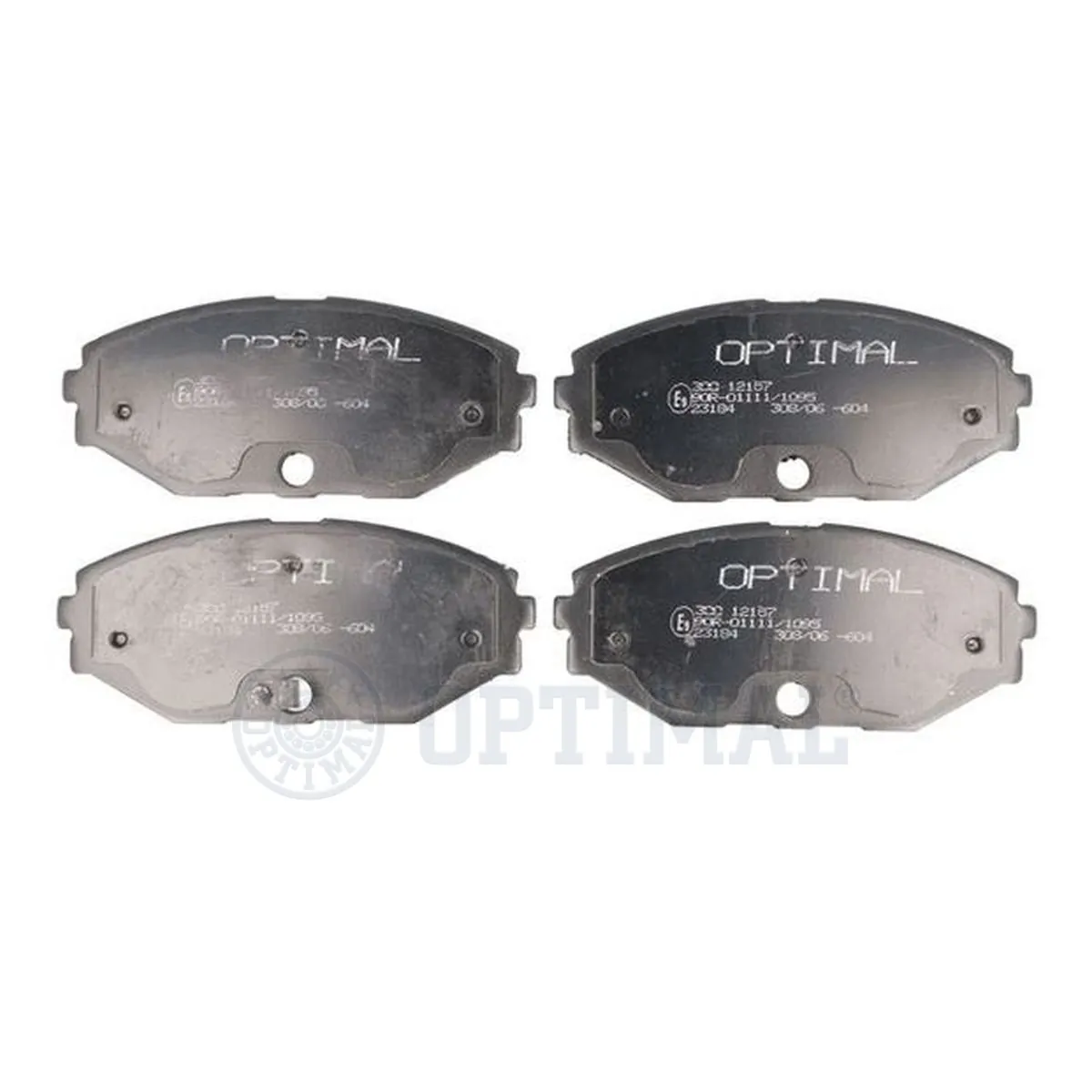 Kit de plaquettes de frein, frein à disque OPTIMAL 12157