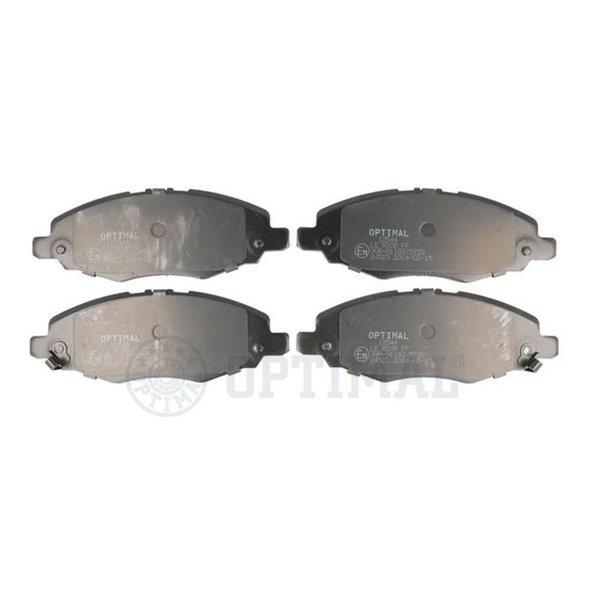 Kit de plaquettes de frein, frein à disque OPTIMAL 12544