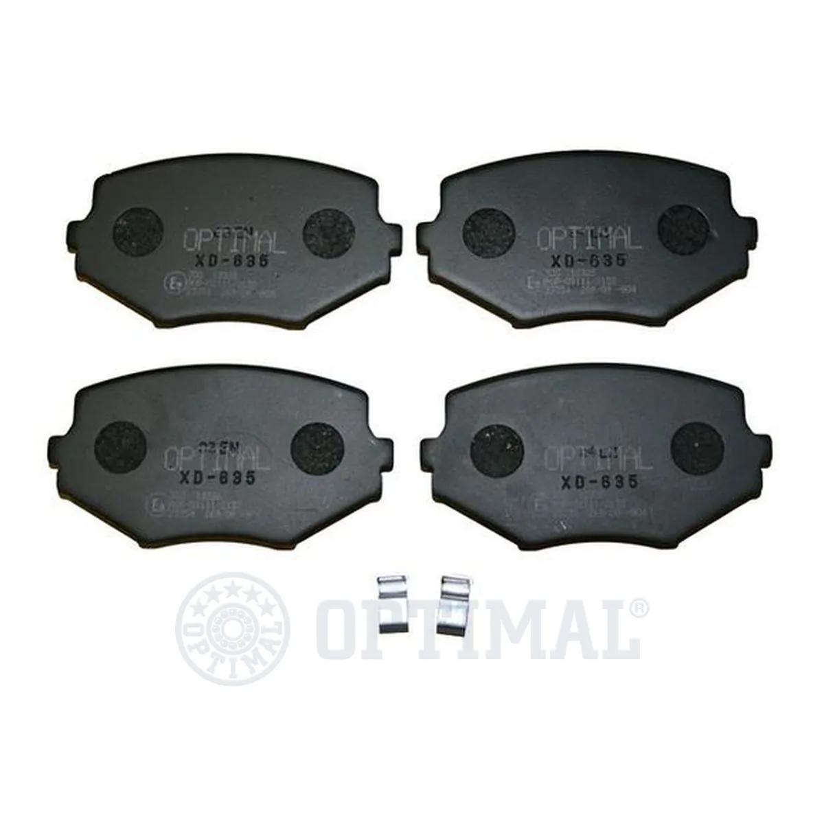Kit de plaquettes de frein, frein à disque OPTIMAL 12326
