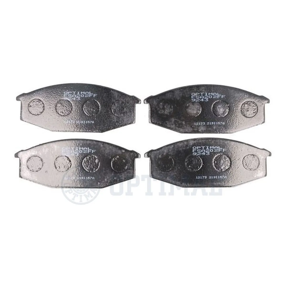 Kit de plaquettes de frein, frein à disque OPTIMAL 9243